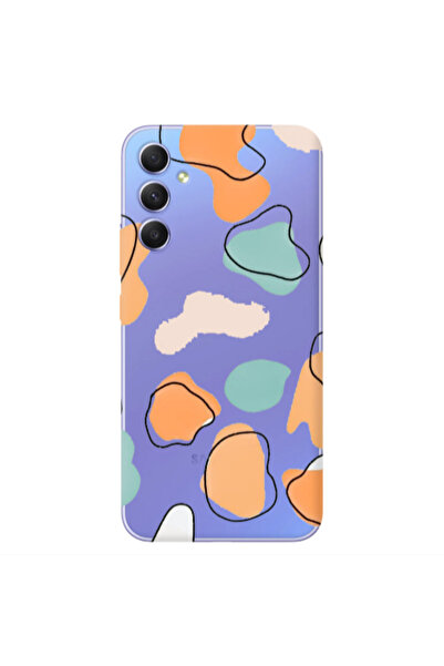 Other Samsung A34 Colorful spots Transparent Silicone TPU Θήκη