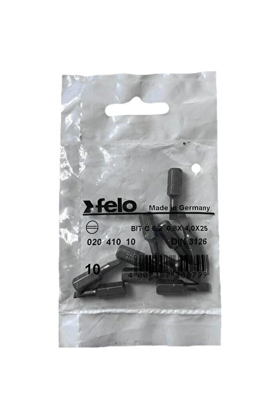 FELO Set 10 biti seria Industrial profil Drept, C6.3, 4.0x0.8mm, 25mm