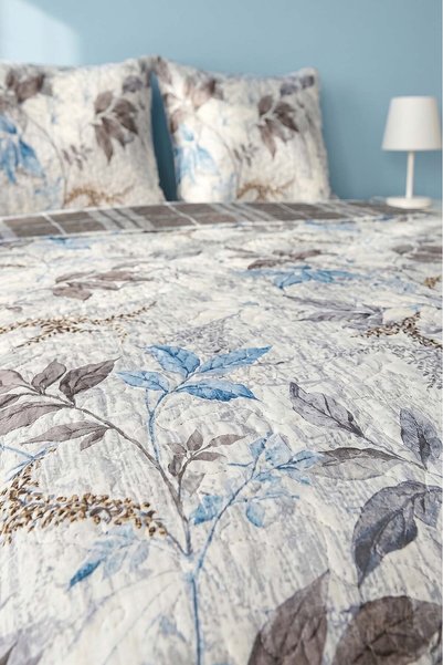 Rivaİstanbul Autumn Leaf Double Quilted Pique & Multi-Purpose Bedspread