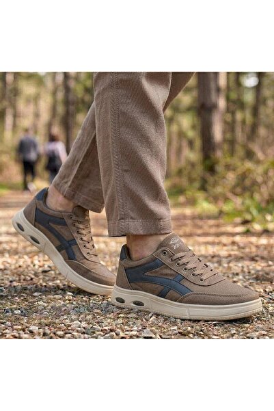 Bukond Daily Comfortable Sole Denim Linen Walking Shoes