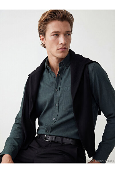 LC Waikiki Nevavm Regular Fit Men's Shirt with Difference