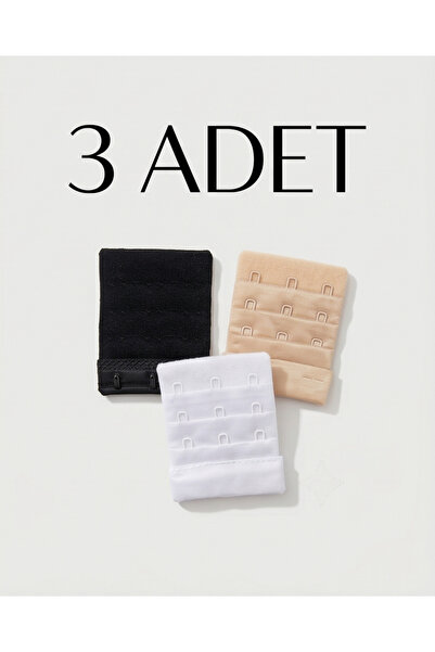 Hirazenmoda Pachet de 3 agrafe de extensie pentru spate, cu cârlige, pentru s...