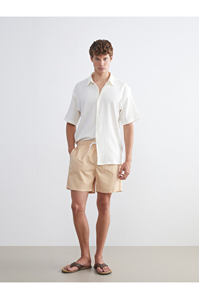 LC Waikiki Nevavm Short Length Men's Swim Shorts with Difference in Length