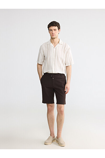 LC Waikiki Nevavm Regular Fit Linen Look Men's Shorts with a Difference