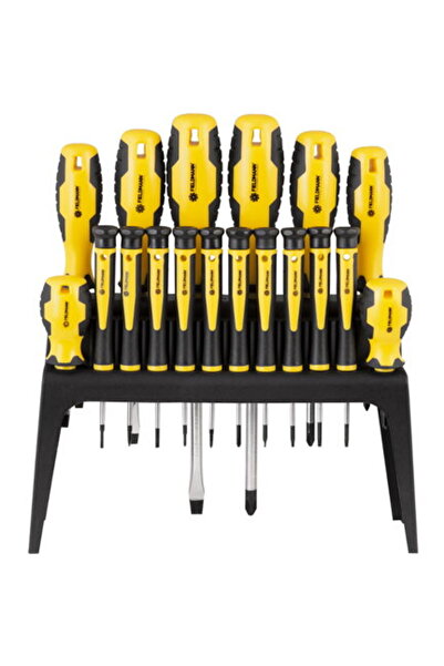Fieldmann Set 18 Surubelnite, Galben/Negru