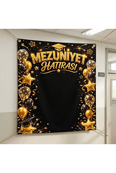 Ti Play Mezuniyet Hatırası Hatıra Fotoğrafı PVC Vinil Afiş 160 x 200 cm | Tek...
