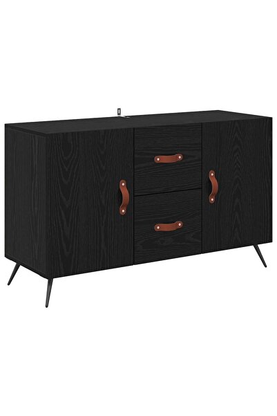 vidaxl Bufet cu sertar Stejar Negru 100 x 36 x 60 cm Lemn compozit