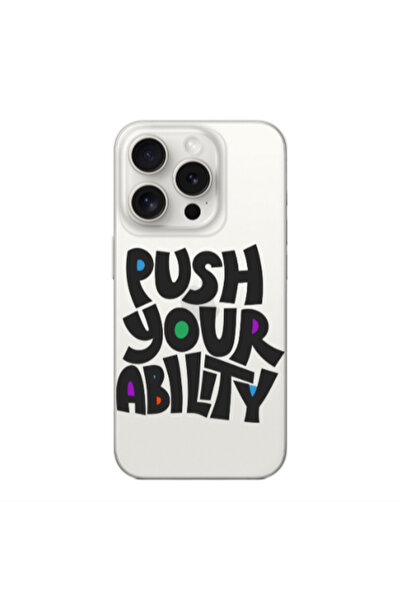 Other Apple iPhone 15 Pro Push Your Ability Transparent Silicone TPU Θήκη