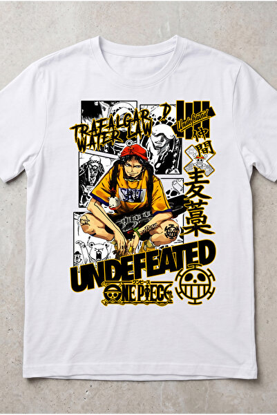 Silkensoul One Piece Trafalgar Law Undefeated Design Standard Fit Anime Unise...