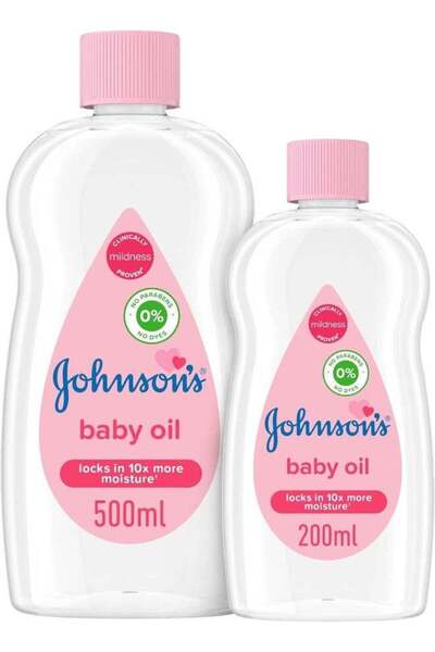 Johnson زيت ترطيب للأطفال، مثالي للتدليك، خالٍ من الأصباغ والبارابين والفثالا...