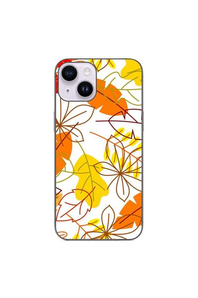 OEM Husa compatibila cu Apple iPhone 14 Silicon Gel Tpu Model Autumn Vivid Le...