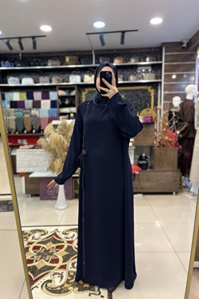 HÜMEYRA BUTİK Bb Dress with Side Stones and Brooch Detail