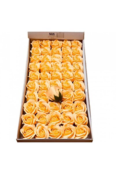 OEM Trandafiri De Sapun Premium Parfumati 5cm 50cap Light Orange