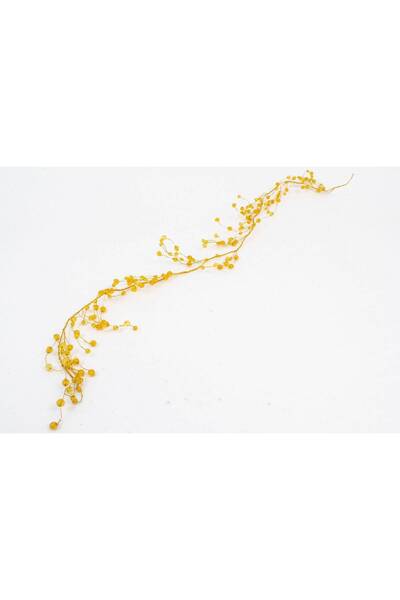 OEM Yellow Plastic Beads Garland (Top Bottom Set of 3)