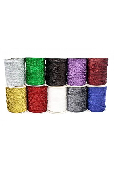OEM Glitter Velvet Ribbon 1cm/45m Blue