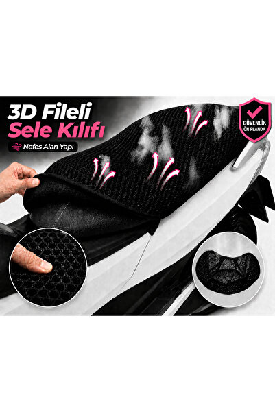 Vi Caro Altai Misk 50 Motorcycle Saddle Cover 3D Mesh Saddle Cover Breathable...