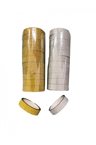 OEM Scotch Din Hartie Auriu, Argintiu Pentru Flori 1cm (Set 3 buc) Argintiu