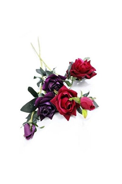 OEM Flori Artificiale Trandafiri 3 Flori/Fir Mov