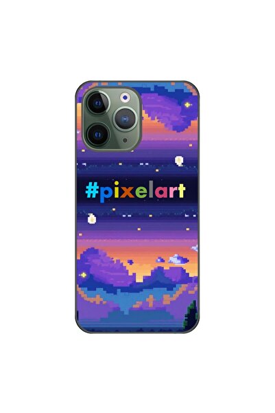 OEM Husa compatibila cu Apple iPhone 11 Pro Silicon Gel Tpu Model Pixel Art P...