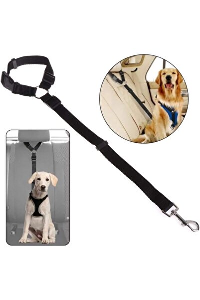 Markaflex Adjustable Car Pet Auto Leash for Car Black Cat Dog Vehicle Seat Be...