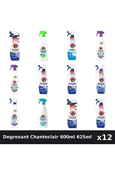 Chanteclair Set 12 Degresant Universal 600ml 625ml - 8 Arome, Anticalcar, Det...