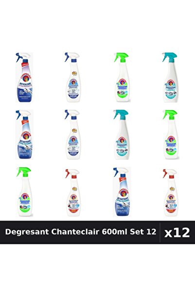 Chanteclair Set 12 Degresant Universal 600-625ml - 6 Arome, Anticalcar, Detar...