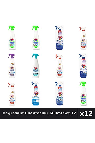 Chanteclair Set 12 Degresant Universal 600-625ml - Lămâie, Marseilia, Lavandă...