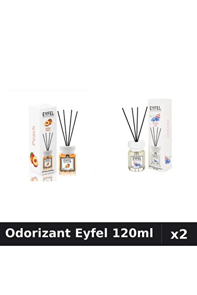 Eyfel Set 2 Odorizant Cameră Betisoare 120ml - Piersică, Orhidee