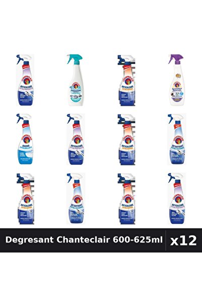 Chanteclair Set 12 Degresant 600-625ml - Anticalcar, Lavanda, Extra Rapid - C...