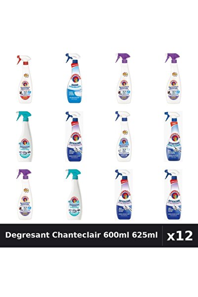 Chanteclair Set 12 Degresant Universal 600ml 625ml - 8 Arome, Anticalcar, Det...