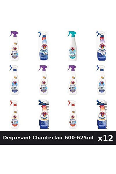 Chanteclair Set 12 Degresant Universal 600-625ml - 8 Arome, Anticalcar, Detar...
