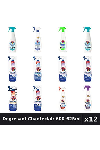 Chanteclair Set 12 Degresant Universal 600-625ml - 8 Arome, Anticalcar, Detar...