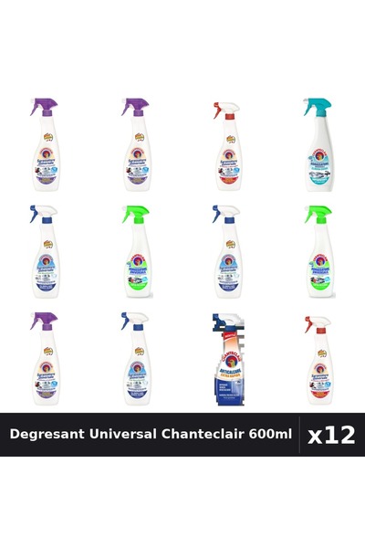 Chanteclair Set 12 Degresant Universal 600ml - 7 Arome, Lavanda, Marsilia, La...