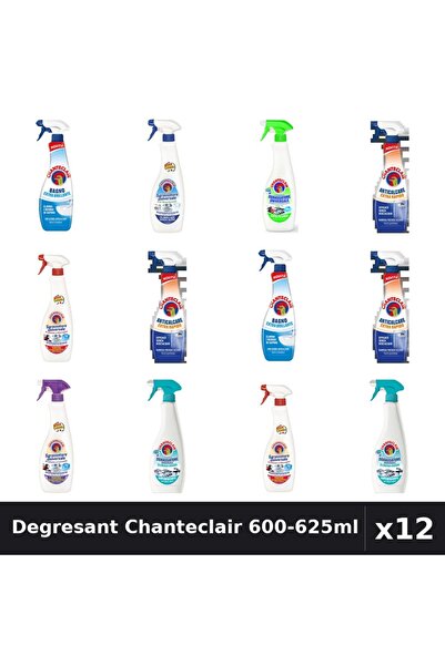 Chanteclair Set 12 Degresant Universal 600-625ml - 7 Arome, Anticalcar, Bicar...