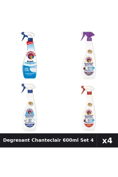Chanteclair Pachet 4 Degresant Universal 600ml - Bicarbonat, Marsilia, Mosc, ...