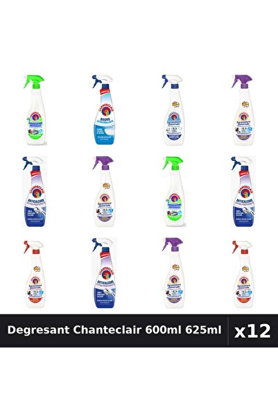 Chanteclair Set 12 Degresant Universal 600-625ml - 6 Arome, Anticalcar, Bicar...