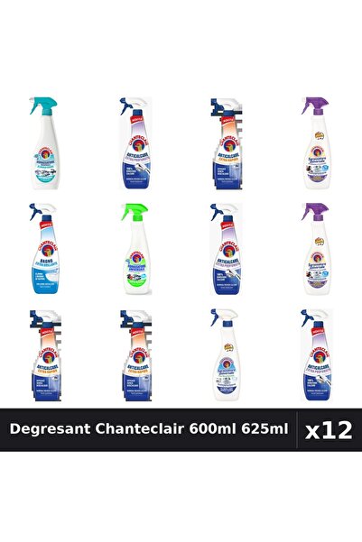 Chanteclair Set 12 Degresant Universal 600ml 625ml - 7 Arome, Anticalcar, Str...