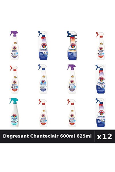 Chanteclair Set 12 Degresant Universal 600ml-625ml - 6 Arome, Anticalcar, Bic...