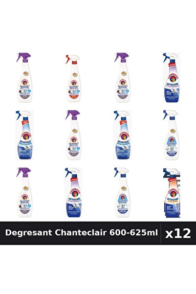 Chanteclair Set 12 Degresant Universal 600-625ml - 7 Arome, Anticalcar, Detar...