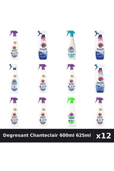 Chanteclair Set 12 Degresant Universal 600ml/625ml - Lavanda, Lamaie, Mosc Al...