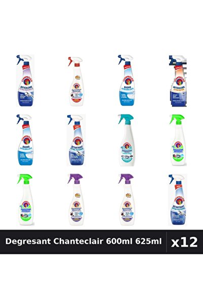 Chanteclair Set 12 Degresant Universal 600ml 625ml - 8 Arome, Anticalcar, Det...