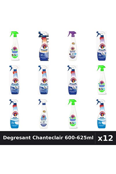 Chanteclair Set 12 Degresant Universal 600-625ml - Lămâie, Lavandă, Bicarbonat