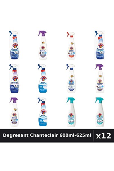 Chanteclair Set 12 Degresant Universal 600ml-625ml - 7 Arome, Anticalcar, Det...