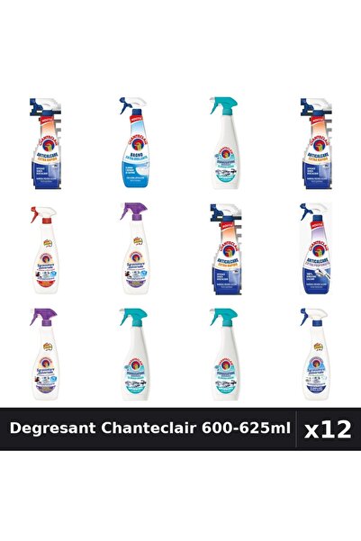 Chanteclair Set 12 Degresant Universal 600-625ml - 7 Arome Asortate, Curateni...