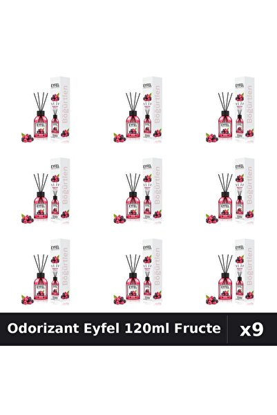 Eyfel Set 9 Odorizant Camera Betisoare 120ml - Fructe De Padure, Parfum Intens
