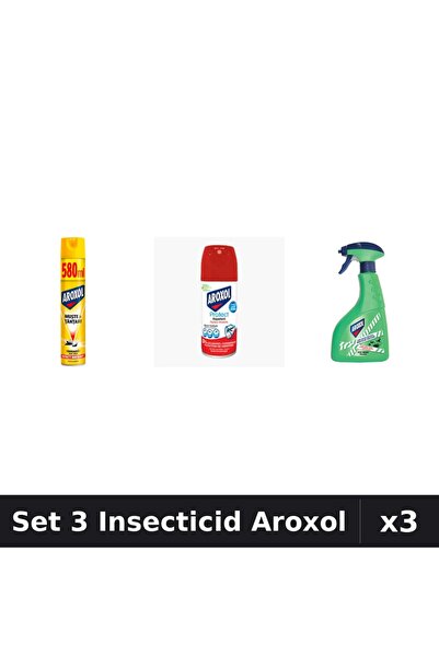 Aroxol Set 3 Produse Anti-Insecte - Spray Insecticid