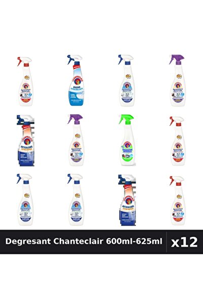 Chanteclair Set 12 Degresant Universal 600-625ml - 6 Arome, Marsilia, Bicarbo...