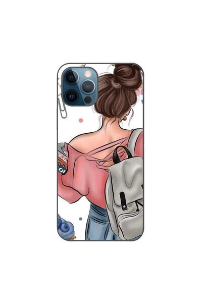 OEM Husa compatibila cu Apple iPhone 12 Pro Max Silicon Gel Tpu Model Girl Fa...