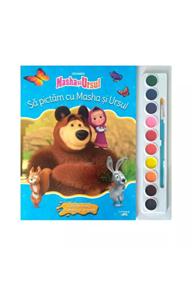 Litera Masha and the Bear. Let’s paint with Masha and the Bear. A colouring b...