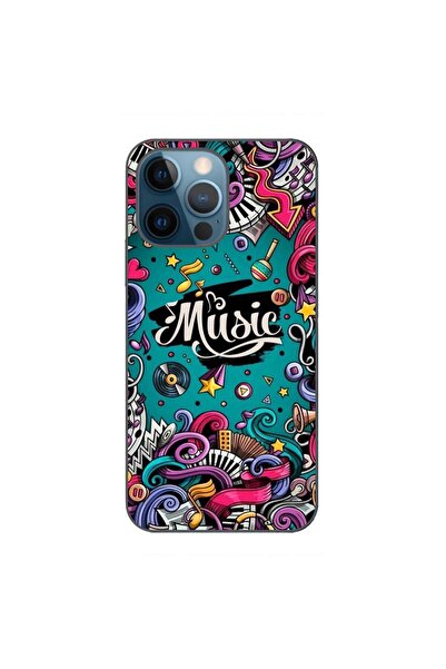 OEM Калъф, съвместим с Apple iPhone 12 Pro, силиконов гел TPU, с шарка Поп ар...